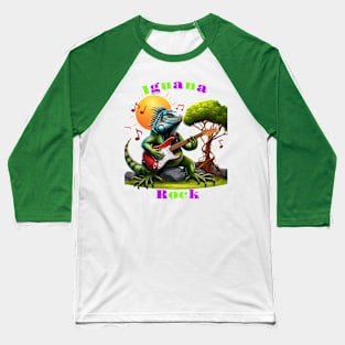 Rocking Reptiles Sunset Serenade Baseball T-Shirt